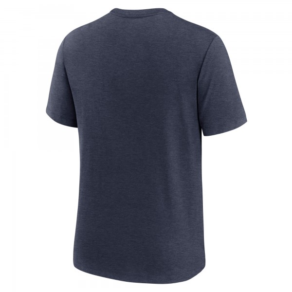 New York Yankees Nike Heather Navy Logo Tri-Blend T-Shirt