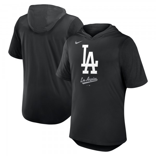 Los Angeles Dodgers Nike Black Tri-Blend Hoodie T-Shirt