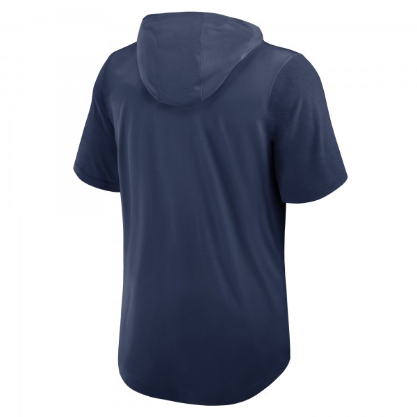 Футболка с капюшоном New York Yankees Nike Navy Tri-Blend