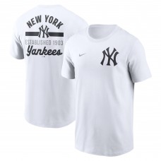 New York Yankees Nike White 2-Hit T-Shirt