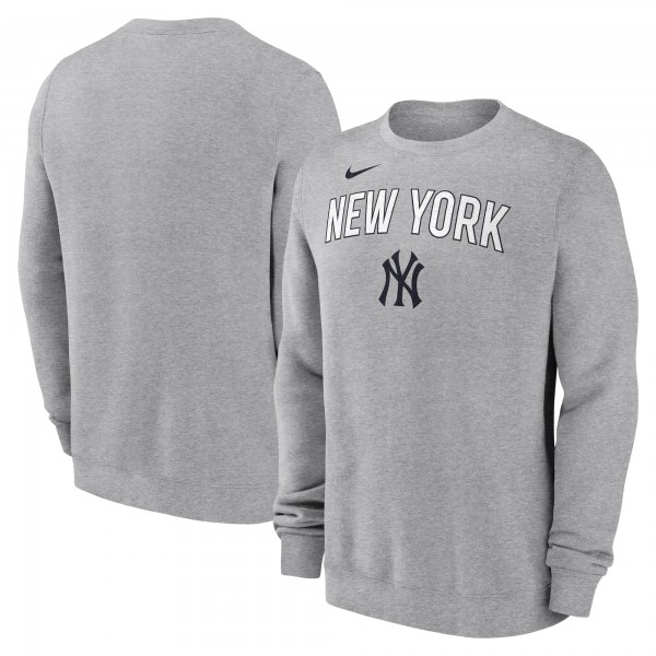 Кофта New York Yankees Nike Heather Gray