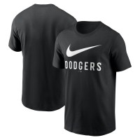 Los Angeles Dodgers Nike Black Swoosh T-Shirt