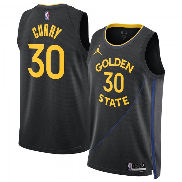 Джерси Unisex Golden State Warriors Stephen Curry Jordan Brand Black 2024/25 Swingman - Statement Edition