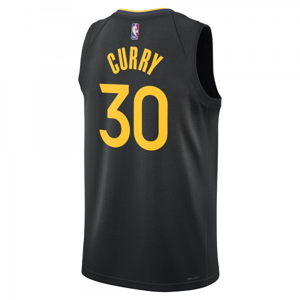 Джерси Unisex Golden State Warriors Stephen Curry Jordan Brand Black 2024/25 Swingman - Statement Edition