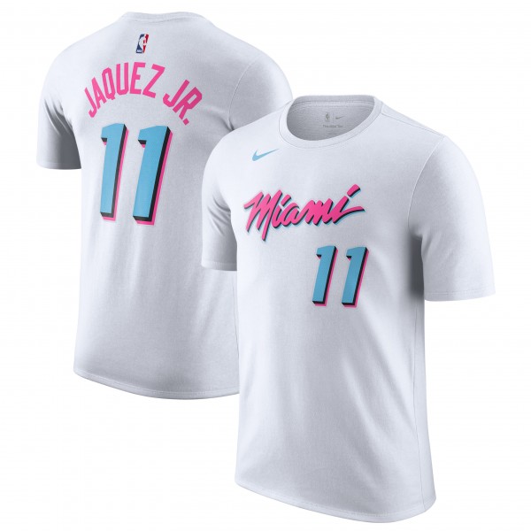 Футболка Miami Heat Jaime Jaquez Jr. Nike White 2024/25 City Edition Name & Number