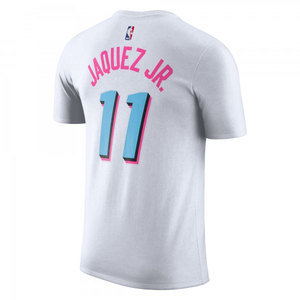 Футболка Miami Heat Jaime Jaquez Jr. Nike White 2024/25 City Edition Name & Number