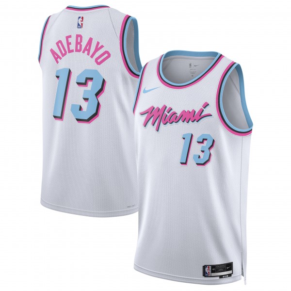 Игровая джерси Unisex Miami Heat Bam Adebayo Nike White 2024/25 - City Edition