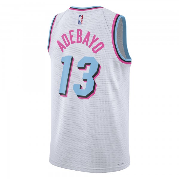 Игровая джерси Unisex Miami Heat Bam Adebayo Nike White 2024/25 - City Edition