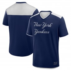 New York Yankees Fanatics Navy Walk Off V-Neck T-Shirt