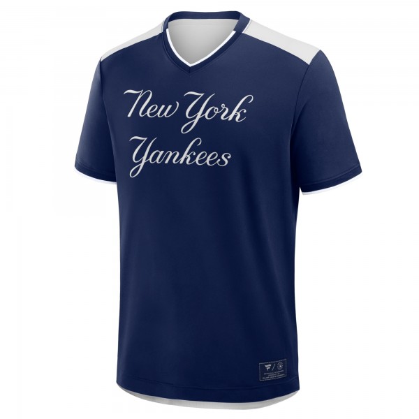 New York Yankees Fanatics Navy Walk Off V-Neck T-Shirt