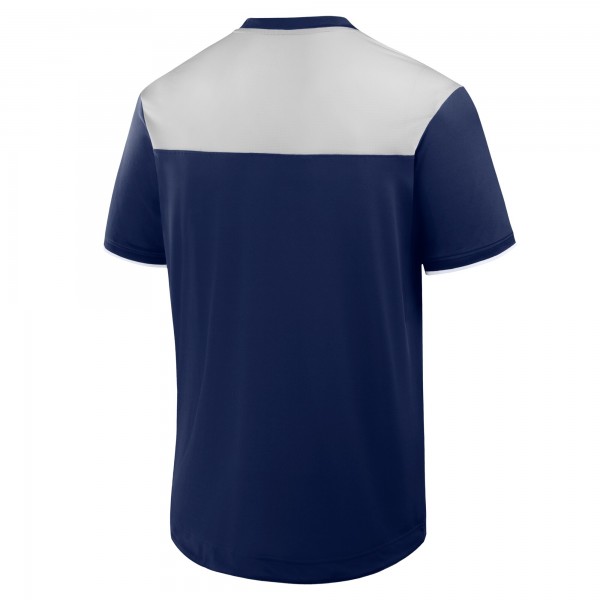 New York Yankees Fanatics Navy Walk Off V-Neck T-Shirt