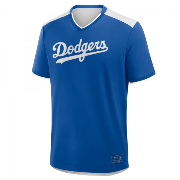 Los Angeles Dodgers Fanatics Royal Walk Off V-Neck T-Shirt