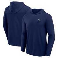 New York Yankees Fanatics Navy Front Office Power Mono Long Sleeve Hoodie T-Shirt