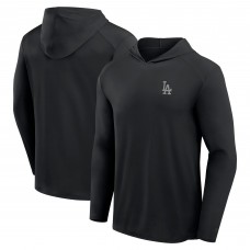 Los Angeles Dodgers Fanatics Black Front Office Power Mono Long Sleeve Hoodie T-Shirt