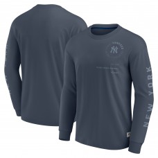 New York Yankees Fanatics Blue Elements Future Ground Tonal Info Long Sleeve T-Shirt