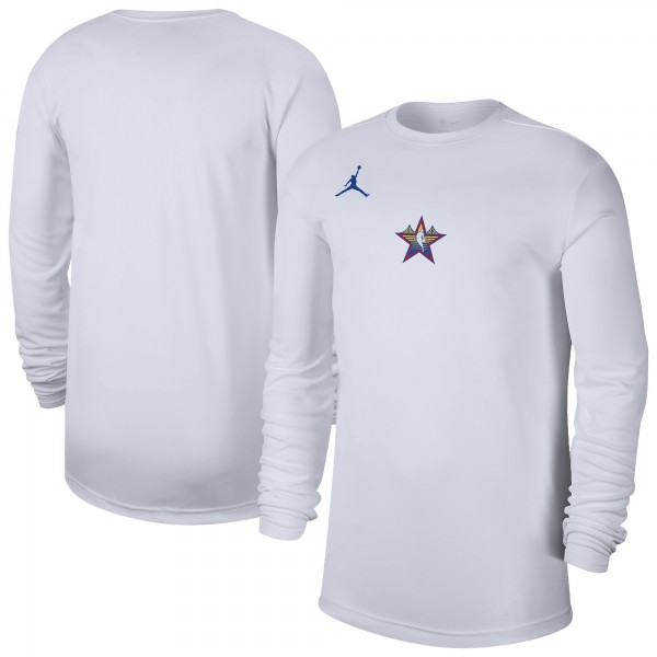 Футболка с длинным рукавом 2025 NBA All-Star Game Jordan Brand Unisex Legend Performance - White