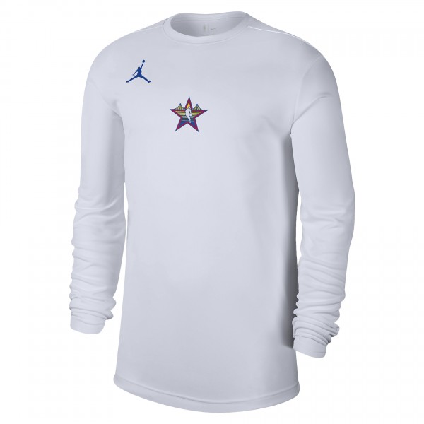 Футболка с длинным рукавом 2025 NBA All-Star Game Jordan Brand Unisex Legend Performance - White
