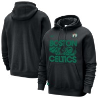 Boston Celtics Nike Black Courtside Club Pullover Hoodie