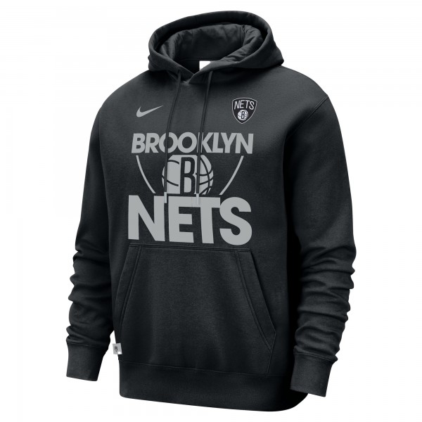 Толстовка Brooklyn Nets Nike Black Courtside Club