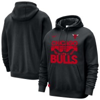 Толстовка Chicago Bulls Nike Black Courtside Club