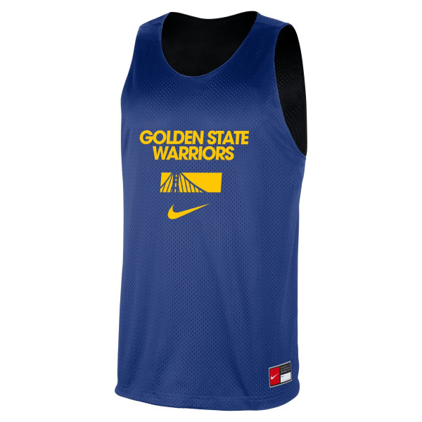 Джерси Golden State Warriors Nike Royal/Black Courtside Reversible Mesh Practice