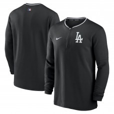 Los Angeles Dodgers Nike Black Authentic Collection Performance Half-Zip Top