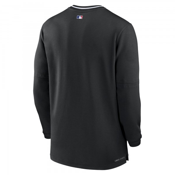 Los Angeles Dodgers Nike Black Authentic Collection Performance Half-Zip Top