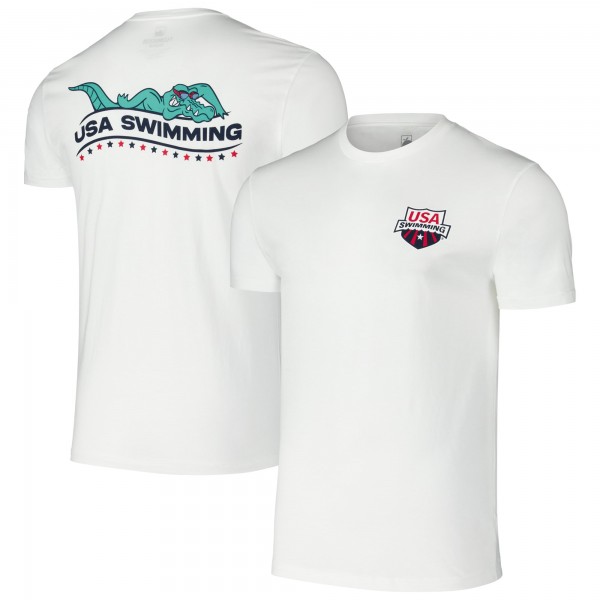 Футболка USA Swimming Flomotion Unisex Later Gator - White