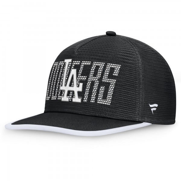 Los Angeles Dodgers Fanatics Black Lets Glow Line Drive Snapback Hat