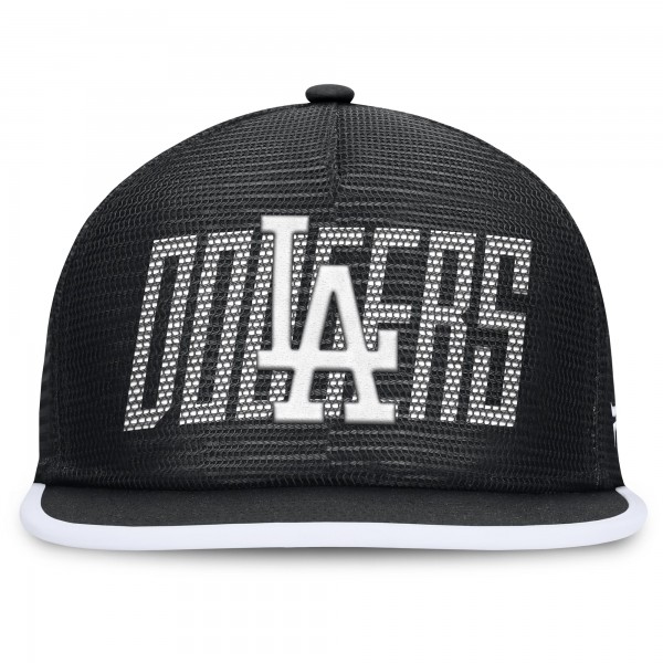 Los Angeles Dodgers Fanatics Black Lets Glow Line Drive Snapback Hat