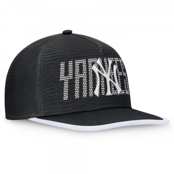 New York Yankees Fanatics Black Lets Glow Line Drive Snapback Hat