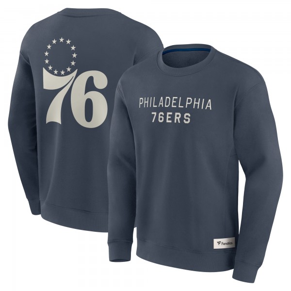 Philadelphia 76ers Fanatics Blue Elements Future Ground Lettering Pullover Sweatshirt