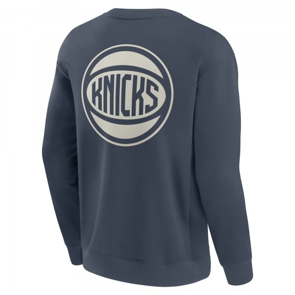 New York Knicks Fanatics Blue Elements Future Ground Lettering Pullover Sweatshirt