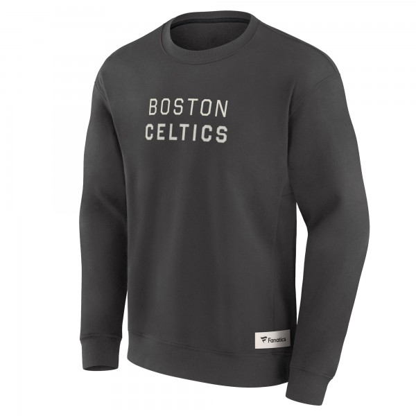 Boston Celtics Fanatics Gray Elements Future Ground Lettering Pullover Sweatshirt