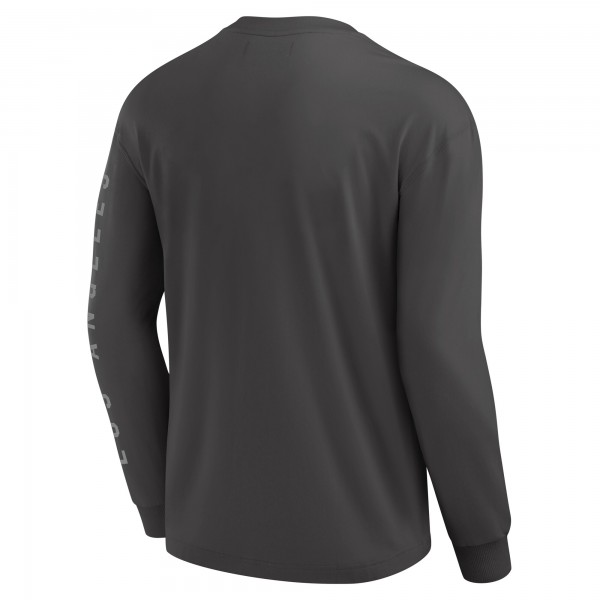 Футболка с длинным рукавом Los Angeles Lakers Fanatics Gray Elements Future Ground Tonal Info