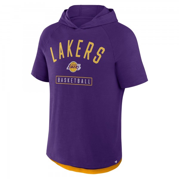 Футболка с капюшоном Los Angeles Lakers Fanatics Purple Pass Legend Raglan