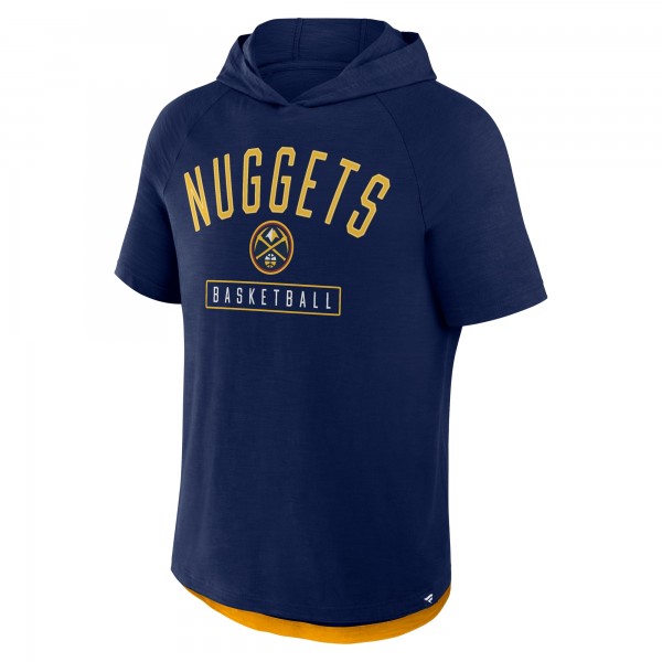 Denver Nuggets Fanatics Navy Pass Legend Raglan Hoodie T-Shirt