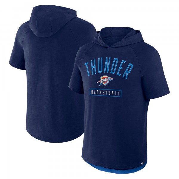 Футболка Oklahoma City Thunder Athletic Navy Pass Legend Hooded