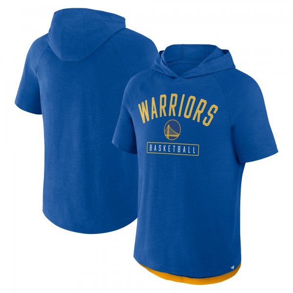 Golden State Warriors Fanatics Royal Pass Legend Raglan Hoodie T-Shirt