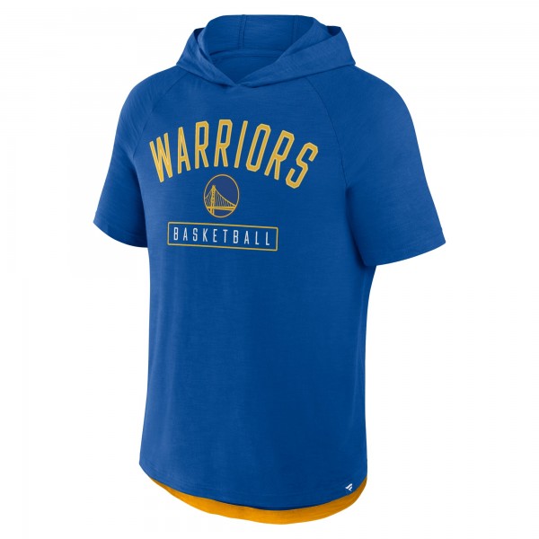 Golden State Warriors Fanatics Royal Pass Legend Raglan Hoodie T-Shirt