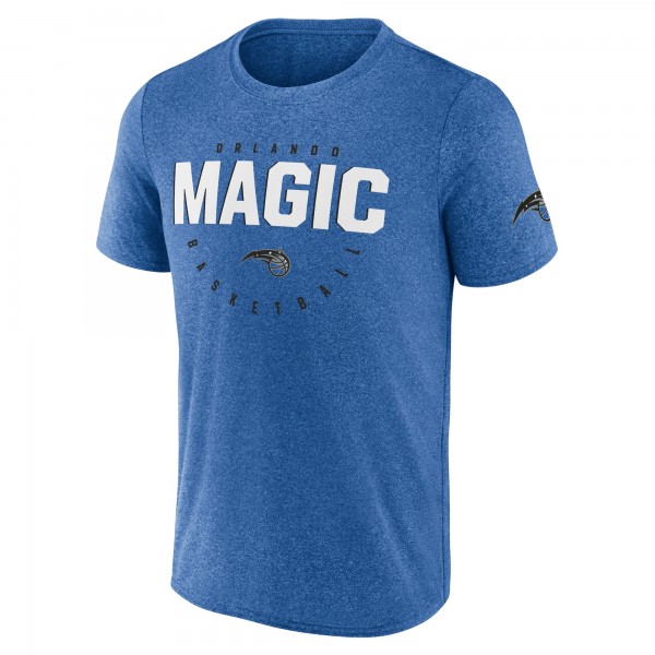 Футболка Orlando Magic Logo Athletic Heather Blue Block Practice Performance
