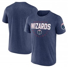 Washington Wizards Logo Athletic Heather Navy Block Practice Performance T-Shirt