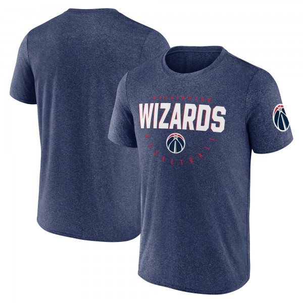 Футболка Washington Wizards Logo Athletic Heather Navy Block Practice Performance