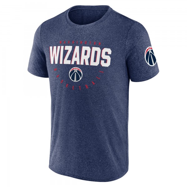 Футболка Washington Wizards Logo Athletic Heather Navy Block Practice Performance