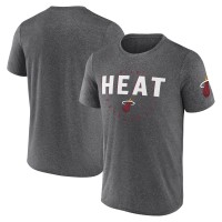Футболка Miami Heat Heather Charcoal Block Practice Performance