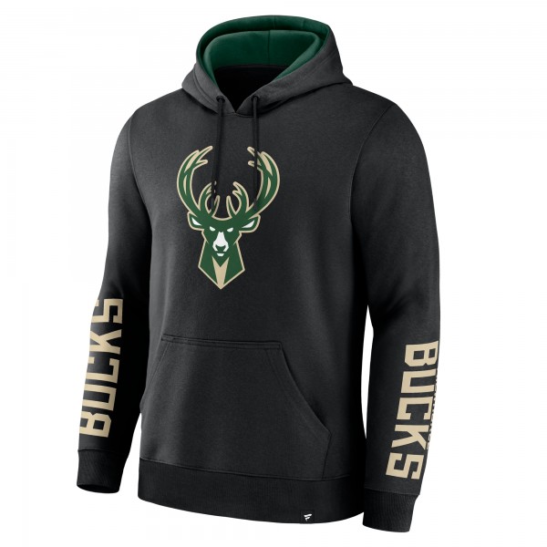 Milwaukee Bucks Fanatics Black Legacy Guard Pullover Hoodie