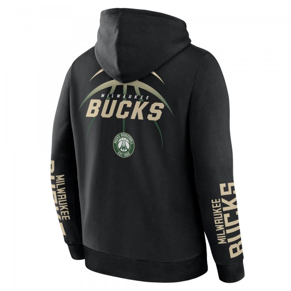 Milwaukee Bucks Fanatics Black Legacy Guard Pullover Hoodie