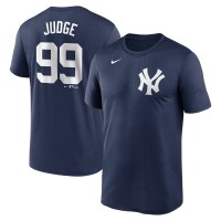 Футболка New York Yankees Aaron Judge Nike Navy Legend Name & Number Performance