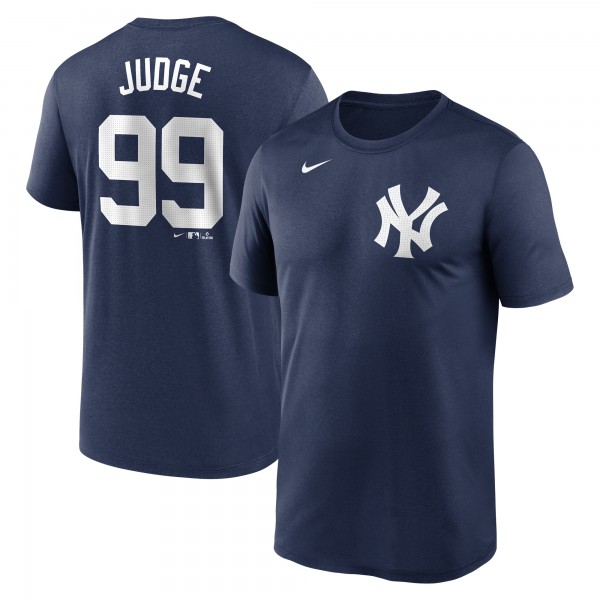 New York Yankees Aaron Judge Nike Navy Legend Name & Number Performance T-Shirt