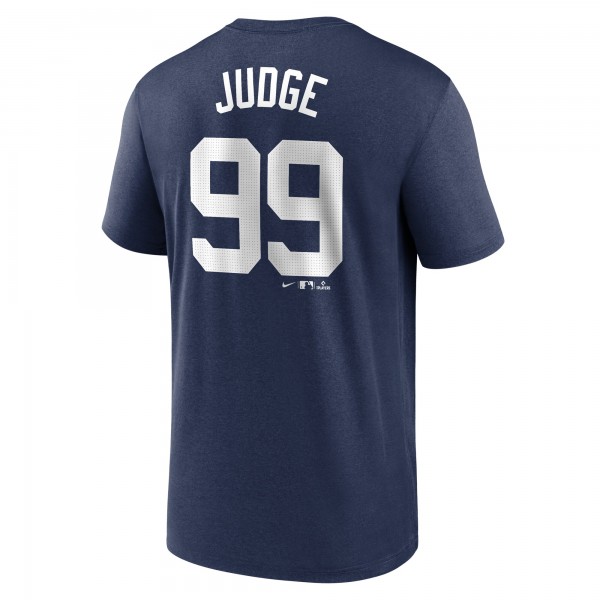 New York Yankees Aaron Judge Nike Navy Legend Name & Number Performance T-Shirt